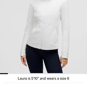 lululemon Another Mile White Puffer Jacket